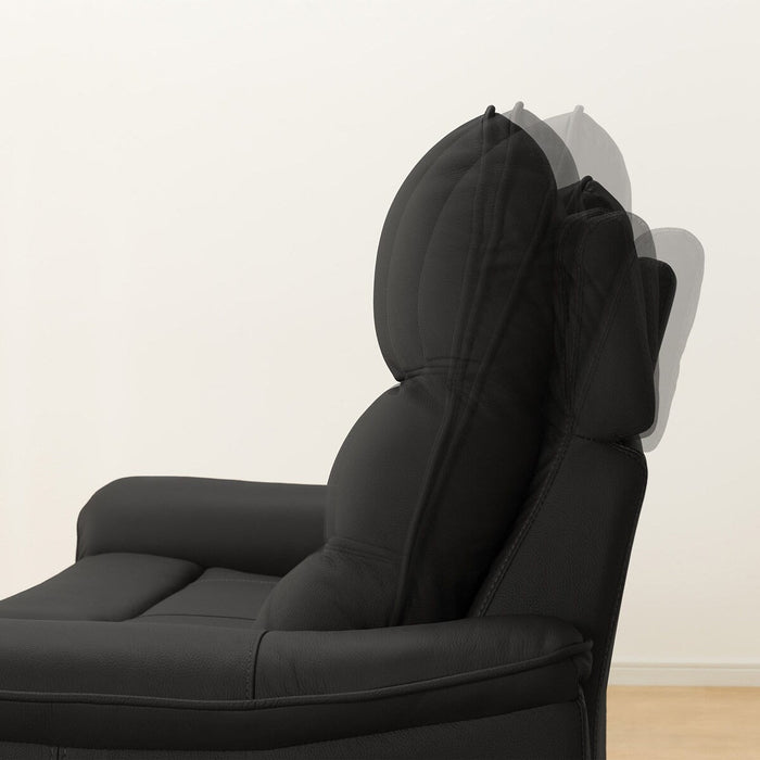 2P ELECTRIC SOFA N-BELIEVA 3 LEATHER BK