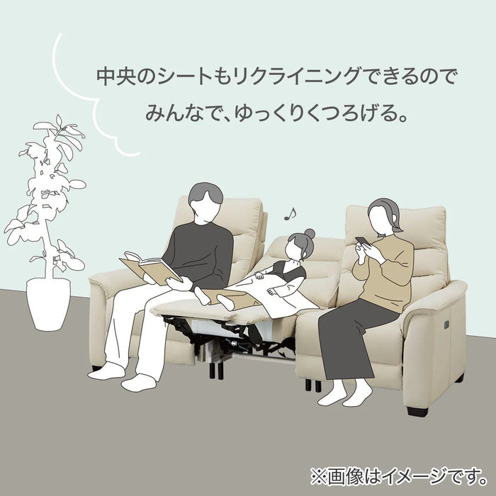 3 ELECTRIC 3P SOFA N-BELIEVA 3 TK-LEATHER BR