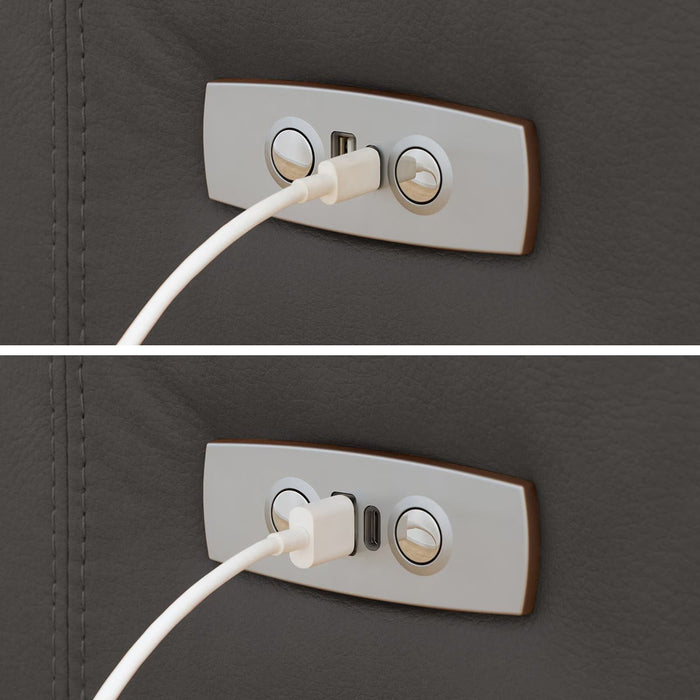 โซฟาไฟฟ้า 2P N-BELIEVA 3 TK-LEATHER DGY