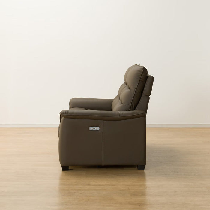 2P ELECTRIC SOFA N-BELIEVA 3 LEATHER BR