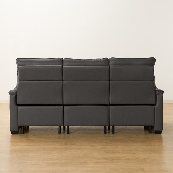 3 ELECTRIC 3P SOFA N-BELIEVA 3 TK-LEATHER DGY