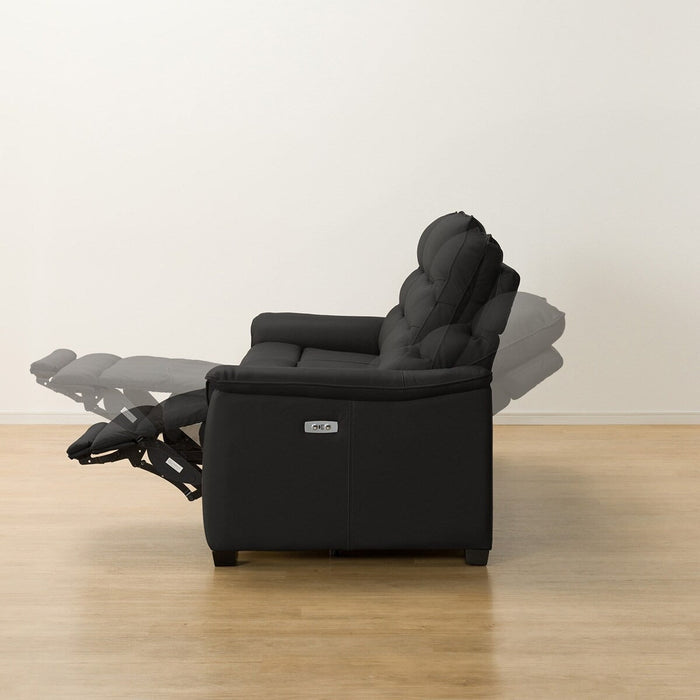 3 ELECTRIC 3P SOFA N-BELIEVA 3 LEATHER BK