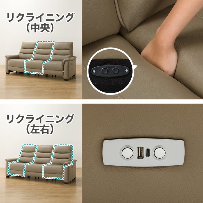 3 ELECTRIC 3P SOFA N-BELIEVA 3 LEATHER MO