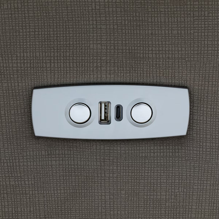 3 ELECTRIC 3P SOFA N-BELIEVA 3 MICROFIBER GY