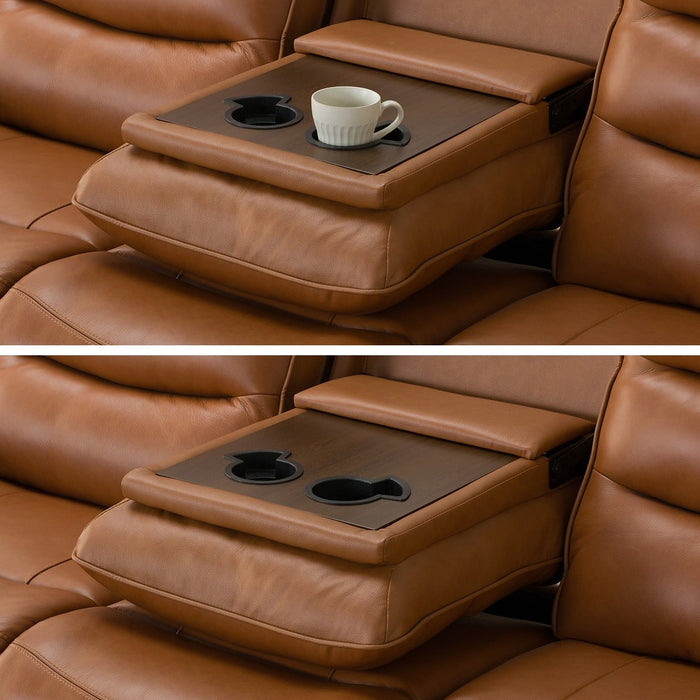 โซฟาไฟฟ้า 3P N-BELIEVA 3 TK-LEATHER BR