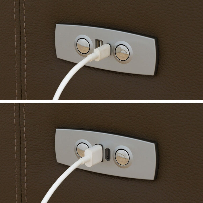 3 ELECTRIC 3P SOFA N-BELIEVA 3 LEATHER BR