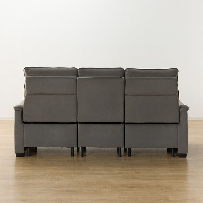 โซฟาไฟฟ้า 3P N-BELIEVA 3 ไมโครไฟเบอร์ GY
