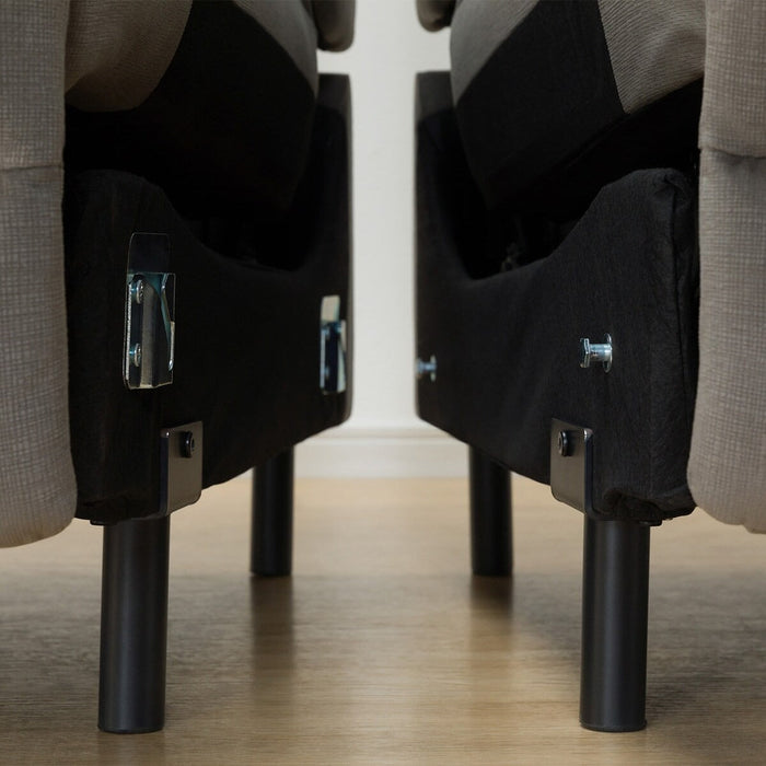 3 ELECTRIC 3P SOFA N-BELIEVA 3 MICROFIBER GY