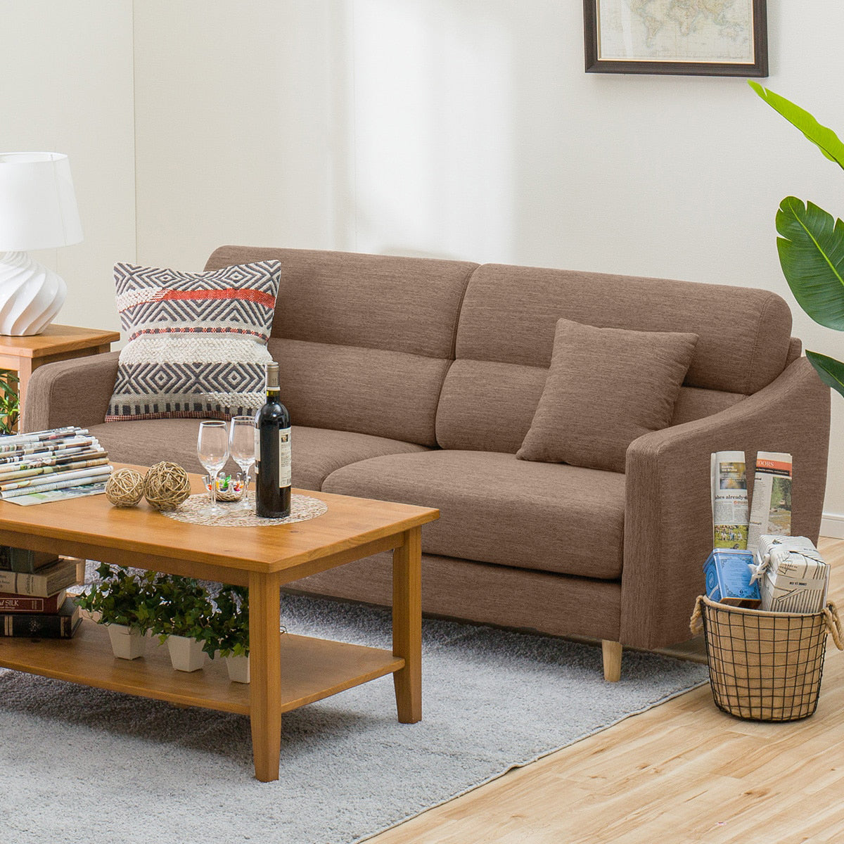 ニトリNポケットシリーズ　3人掛けソファ　処分価格！ 美品】ニトリ 3人掛けソファ(NポケットA4R)