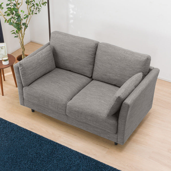 2人用布張りソファ(CA10 DR-GY)ニトリ 2人がけ ソファー オン