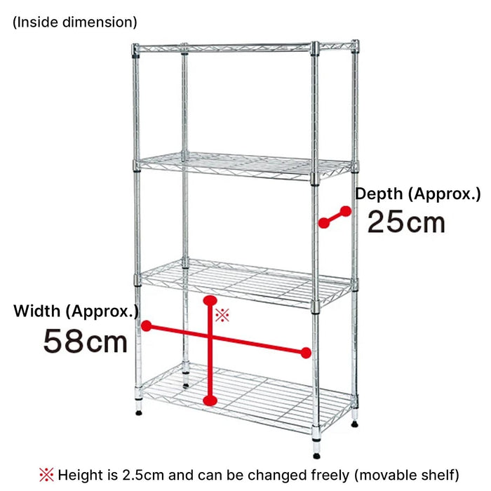 Wh Rack Components STEEL RACK STANDARD 6530 3TIER WH
