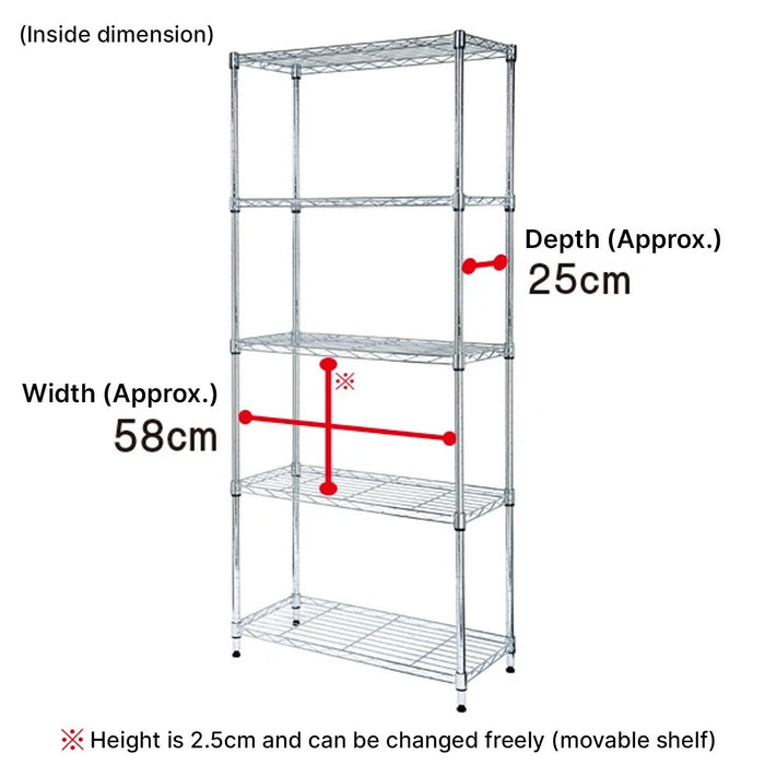 STEEL RACK STANDARD 6530 4TIER WH