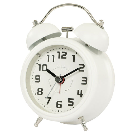 3 INCHES TABLE TWIN BELL ALARM CLOCK 03BC - PALTY BELL R-WH