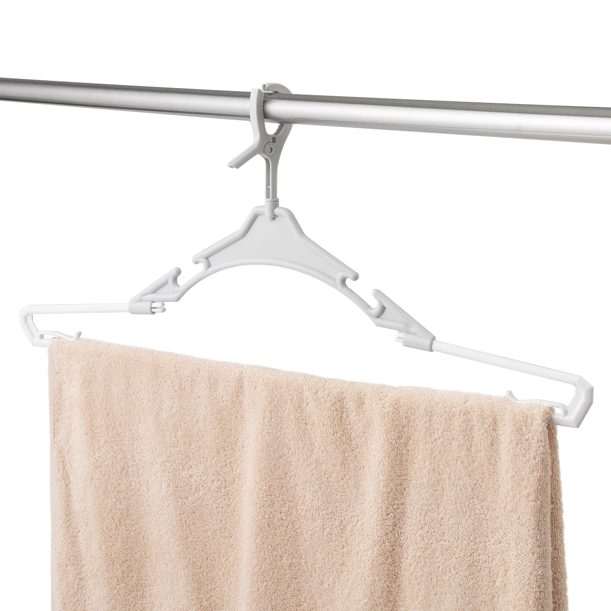EXTENSION BATH TOWEL HANGER 3P LGY/WH