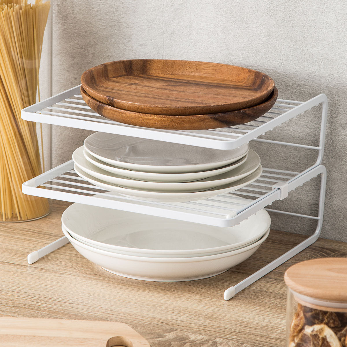 2TIER PLATE RACK FLAT